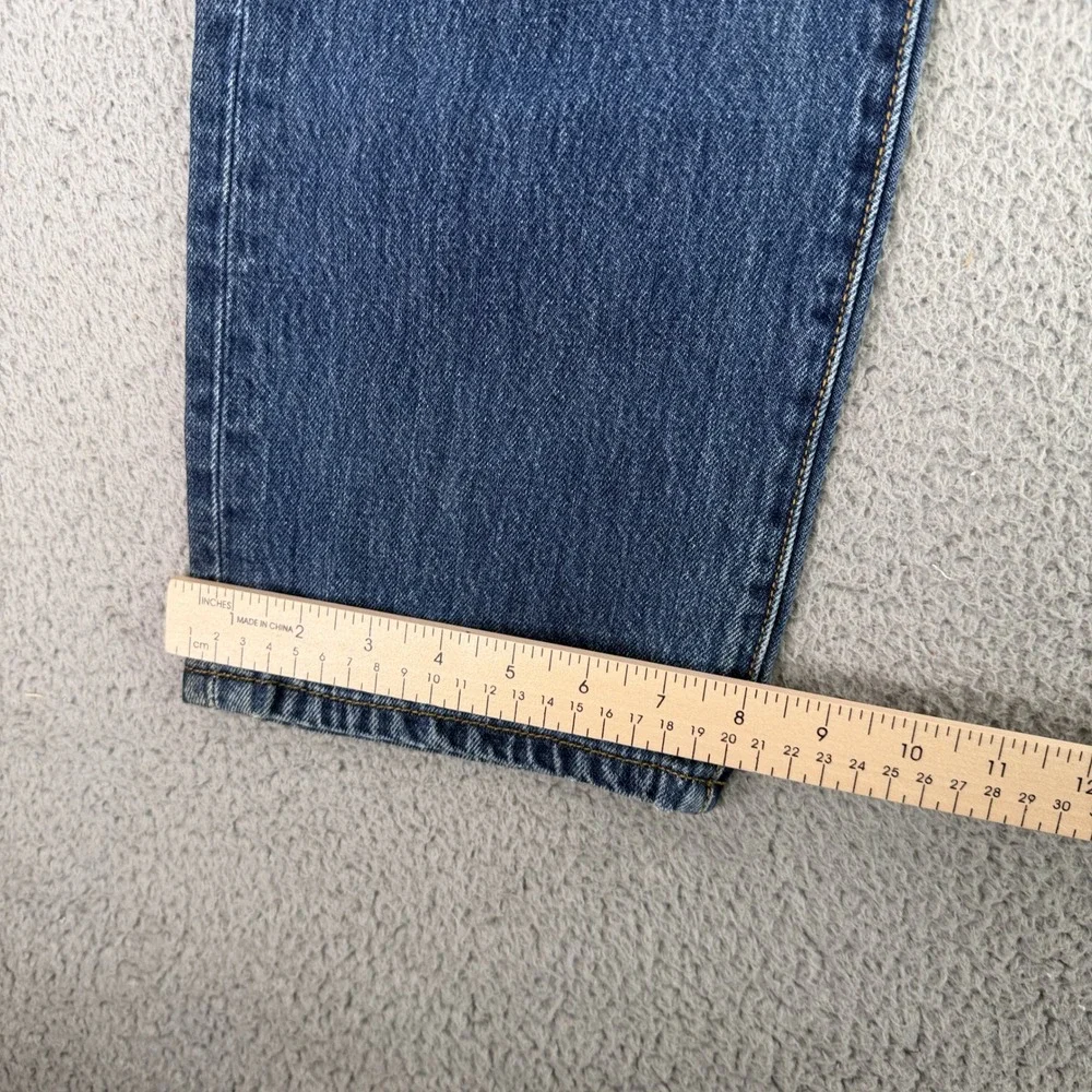 Levis 501 Jeans Mens 31x34 Blue Vintage Y2K Straight Leg Button Fly Denim